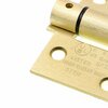 Prime-Line Door Hinge Commercial UL Adjust Self-Close, 3-1/2 in. with Sq. Corners, Satin Brass 3 Pack U 1158263